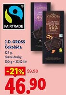 Lidl J.D. GROSS Čokoláda nabídka