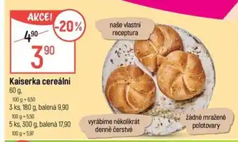 Globus Kaiserka cereální nabídka