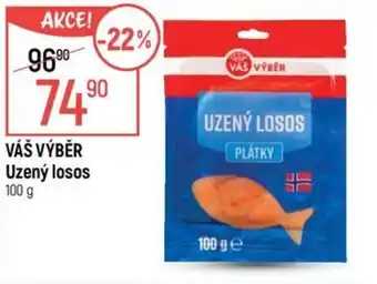 Globus VÁŠ VÝBĚR Uzený losos nabídka