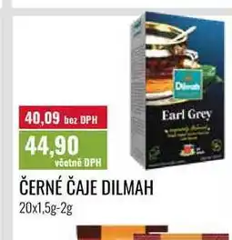 Ratio ČERNÉ ČAJE DILMAH 20x1,5g-2g nabídka