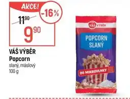 Globus VÁŠ VÝBĚR Popcorn slaný, máslový nabídka