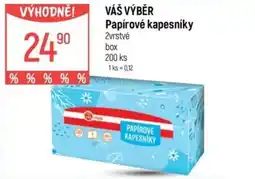 Globus VÁŠ VÝBĚR Papírové kapesníky nabídka
