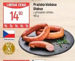 Globus Pražská klobása Globus v přírodním střívku nabídka