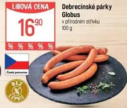 Globus Debrecínské párky Globus v přírodním střívku nabídka
