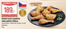 Globus Selské kuřecí špalíčky nebo paličky Globus nabídka