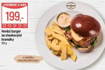 Globus Hovězí burger se steakovými hranolky nabídka
