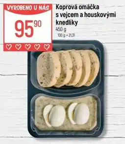 Globus Koprová omáčka s vejcem a houskovými knedlíky nabídka