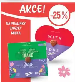 Globus NA PRALINKY ZNAČKY MILKA nabídka