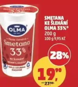 Penny Market Smetana ke šlehání olma 33% nabídka