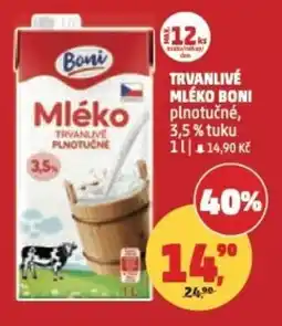 Penny Market Trvanlivé mléko boni nabídka