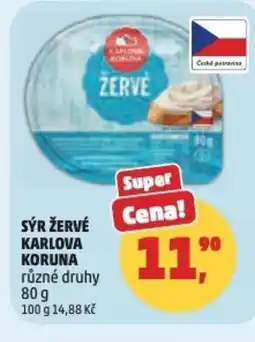 Penny Market Sýr žervé karlova koruna nabídka