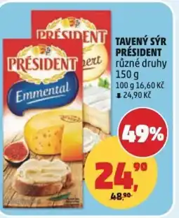 Penny Market Tavený sýr Président nabídka
