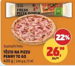 Penny Market Těsto na pizzu penny to go nabídka