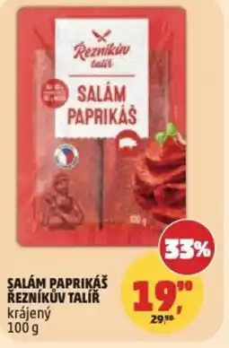 Penny Market Şalám paprikáš reznikuv talir nabídka