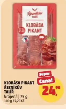 Penny Market Klobása pikant řezníkův talíř krájená nabídka