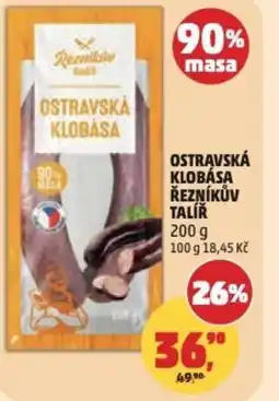 Penny Market Ostravská klobása řezníkův talíř nabídka