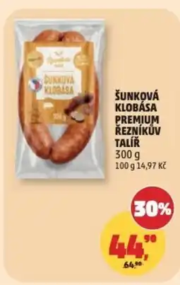Penny Market Šunková klobása premium řezníkův talíř nabídka