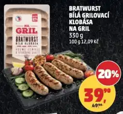 Penny Market Bratwurst bílá grilovací klobása na gril nabídka