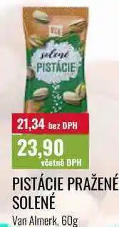 Ratio PISTÁCIE PRAŽENÉ SOLENÉ Van Almerk nabídka