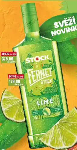 Ratio STOCK FERNET LIME 0,5l, 1l nabídka