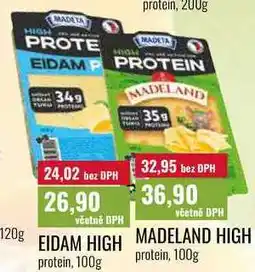 Ratio EIDAM HIGH protein/MADELAND HIGH protein nabídka