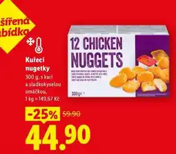Lidl Kuřecí nuggety nabídka