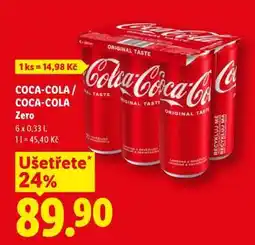 Lidl COCA-COLA, COCA-COLA ZERO nabídka