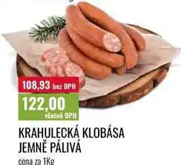 Ratio KRAHULECKÁ KLOBÁSA JEMNĚ PÁLIVÁ cena za nabídka