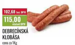 Ratio DEBRECÍNSKÁ KLOBÁSA cena za nabídka