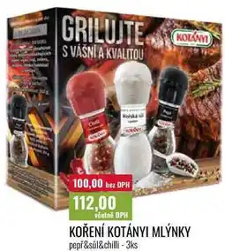 Ratio KOŘENÍ KOTÁNYI MLÝNKY - 3ks nabídka
