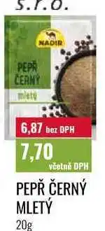Ratio PEPŘ ČERNÝ MLETÝ nabídka
