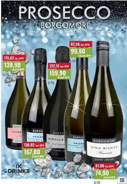 Ratio PROSECCO BORGOMORI nabídka