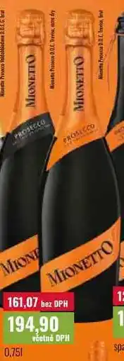 Ratio Mionetto Prosecco D.O.C. Treviso, brut nabídka