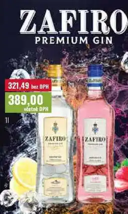 Ratio ZAFIRO PREMIUM GIN nabídka