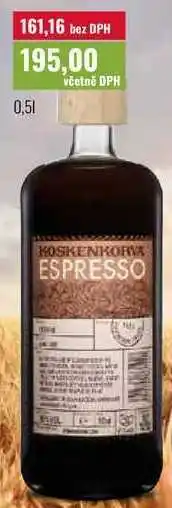 Ratio MOSKENKORVA ESPRESSO nabídka