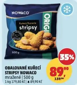 Penny Market Obalované kuřecí stripsy nowaco mražené nabídka