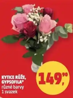 Penny Market Kytice růže, gypsofila nabídka