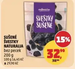 Penny Market Sušené švestky naturalia bez pecek nabídka
