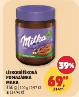 Penny Market Lískooříšková pomazánka milka nabídka