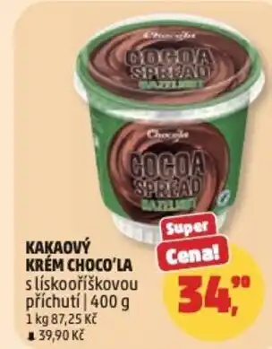 Penny Market Kakaový krém choco'la s lískooříškovou příchutí nabídka
