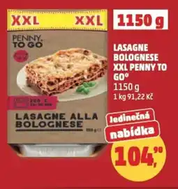 Penny Market Lasagne bolognese xxl penny to go nabídka