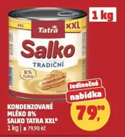 Penny Market Kondenzované mléko 8% salko tatra xxl nabídka