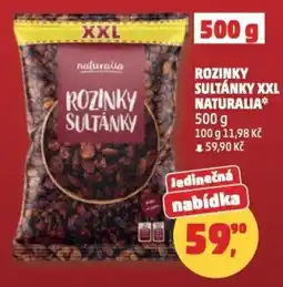 Penny Market Rozinky sultánky xxl naturalia nabídka