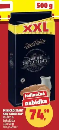 Penny Market Minicroissant san fabio xxl mléko & čokoláda nabídka