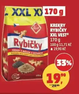 Penny Market Krekry rybičky xxl vest nabídka