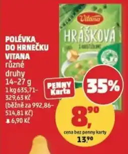 Penny Market Polévka do hrnečku vitana nabídka
