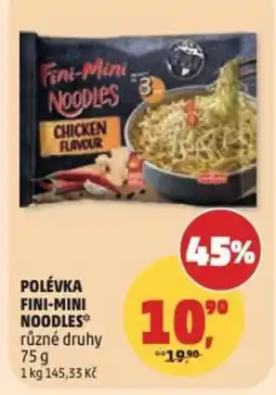 Penny Market Polévka fini-mini noodles nabídka