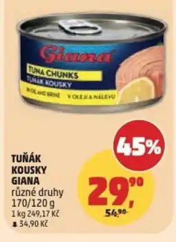Penny Market Tuňák kousky giana nabídka