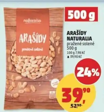 Penny Market Arašídy naturalia pražené solené nabídka