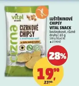 Penny Market Luštěninové chipsy vital snack bezlepkové nabídka